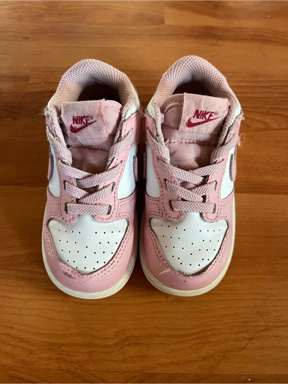 Nike Kids Pink & White Casual Sneakers